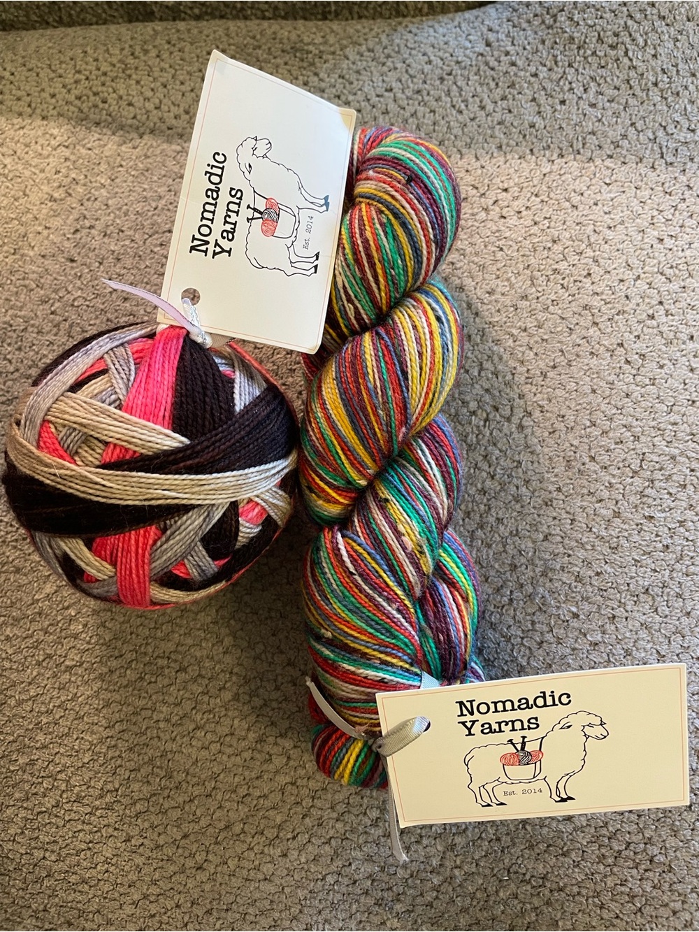 Superwash Merino & Leicester Wool & Nylon Fingering Weight Yarn 400-438 Yds